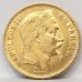 FRANCE 1869 BB . TWENTY 20 FRANCS . GOLD COIN